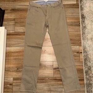 Peter Millar 32 Beige Khaki Pants 5 Pocket Cotton Modal Stretch Straight Leg